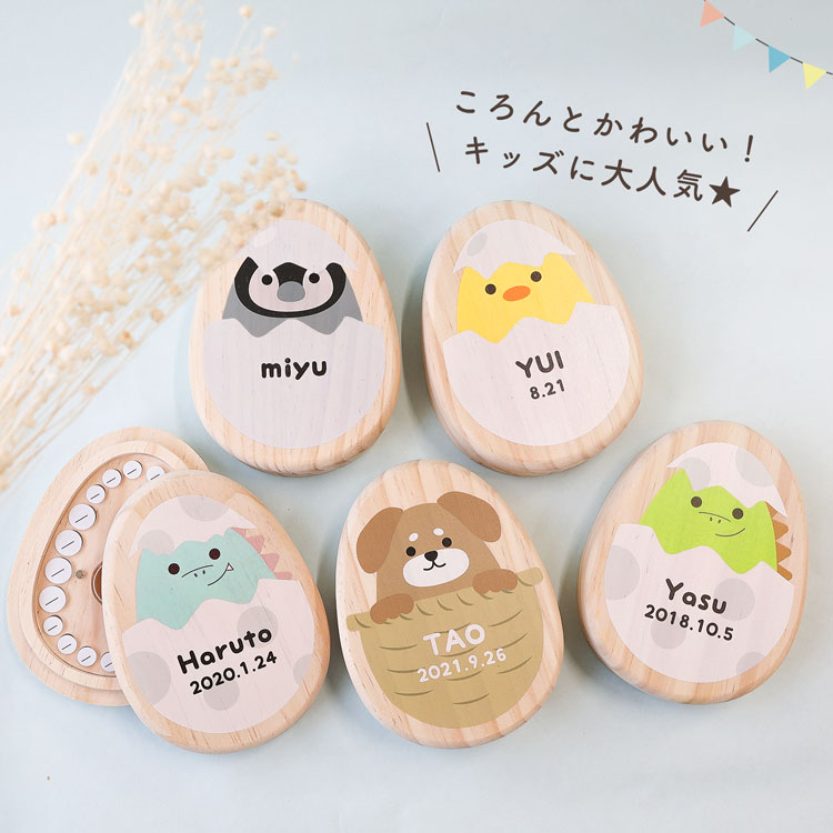 . зуб кейс MRGJAPAN. зуб inserting модный из дерева животное дизайн яйцо type eg сделано в Японии название inserting бесплатный подарок подарок симпатичный . зуб зуб box коробка ребенок празднование рождения 