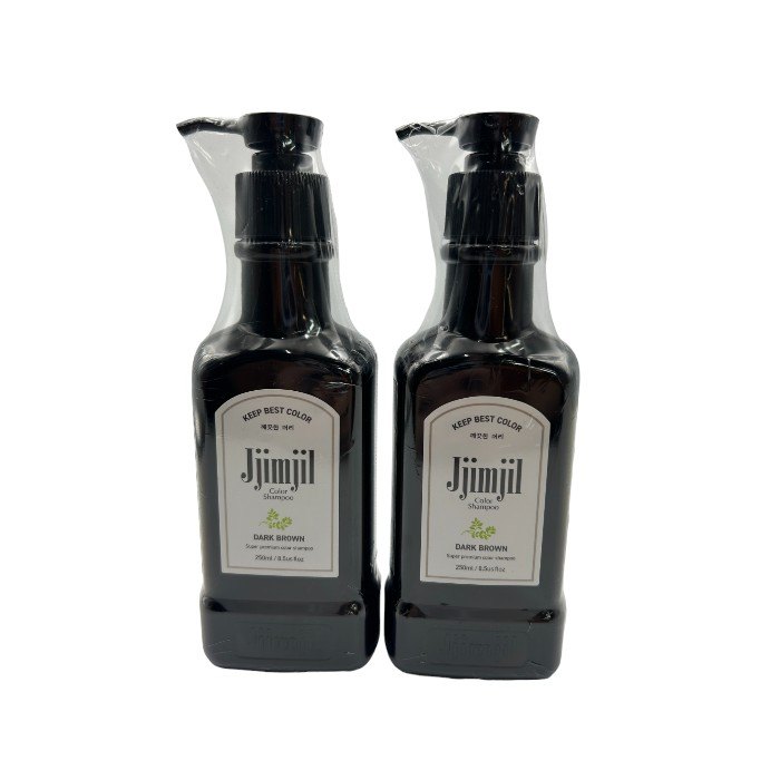 Jjimjil ジムジル カラーシャンプー ダークブラウン 250ml 2個 Jjimjil ジムジル カラーシャンプー ダークブラウン 250ml 2個