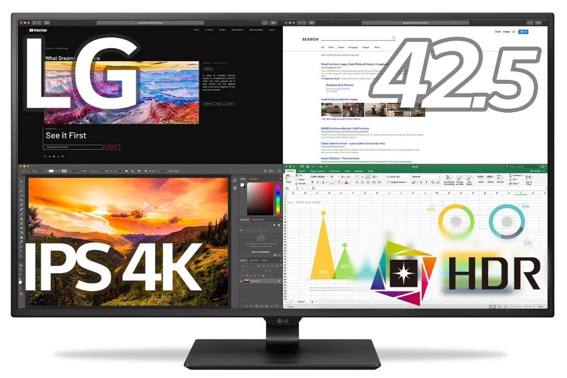 LGエレクトロニクス 43UN700-B パソコン用ディスプレイ、モニター - 最