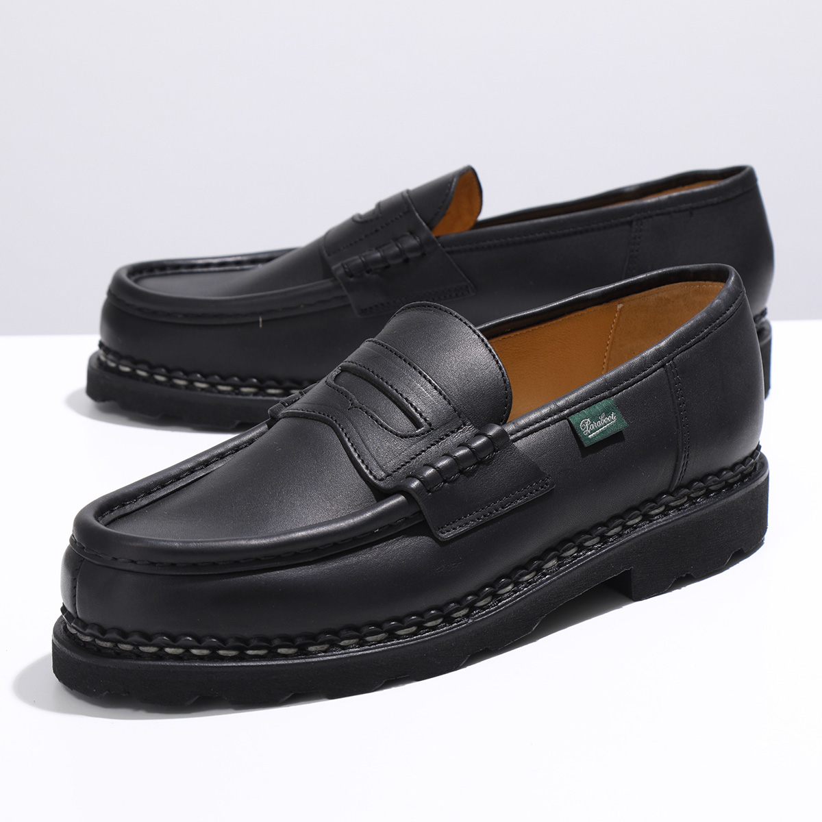 Paraboot Paraboot Loafer 099412 REIMS MARCHE мужской обувь Ran s кожа обувь NOIR