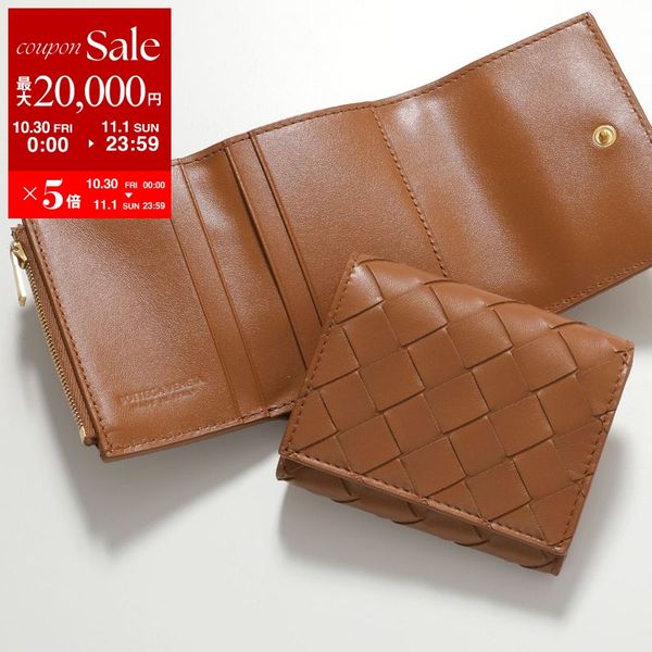 BOTTEGA VENETA BOTTEGA VENETA 三つ折りファスナーウォレット 667134 VCPP2 8425（ブラック ...