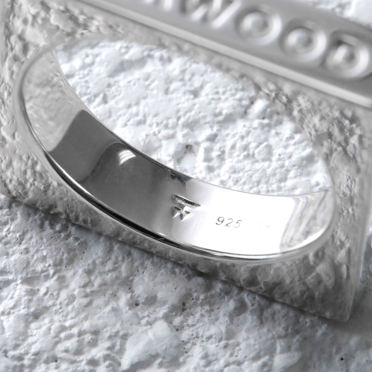TOMWOOD Tom дерево кольцо мужской Square Ring квадратное 101411 silver925 аксессуары кольцо серебряный 