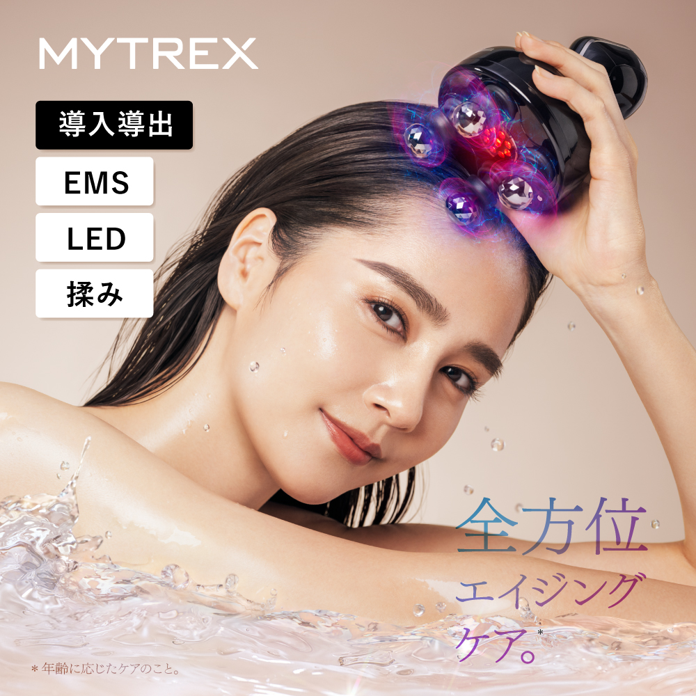  ион электрический игла head spa кожа головы head массаж внедрение ..EMS красный цвет LED[ официальный ]MYTREX HEAD SPA DEEP X мой Trek s глубокий X уход за лицом 