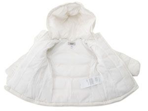  Armani baby пуховик 24M девушки белый 24 месяцев для SAB01 1C/BIANCO GIGLIO ARMANI BABY JUNIOR защищающий от холода 