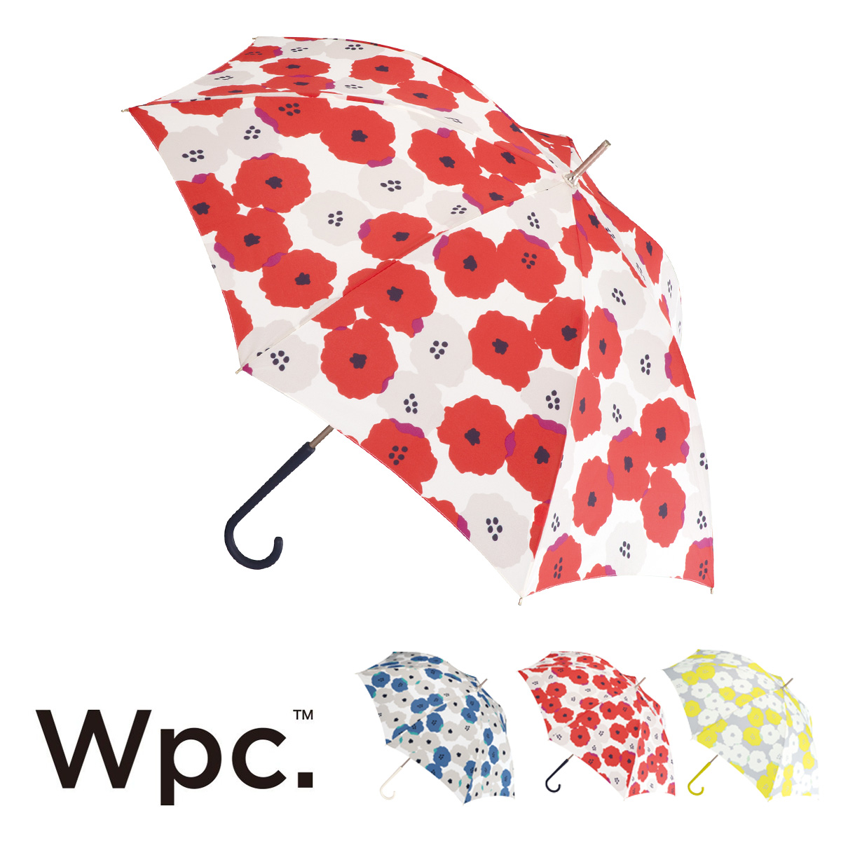 Wpc. 雨傘 長傘 ピオニ 5521-07 レディース晴雨兼用傘の商品画像