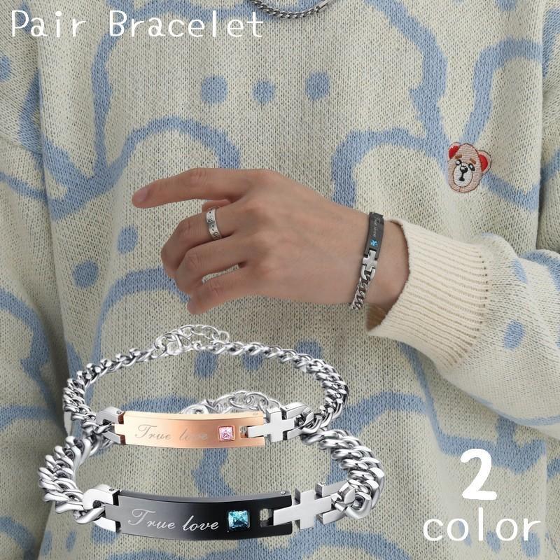  пара браслет женский мужской аксессуары цепь plate стразы rose Gold цвет черный cup ru модный память день 