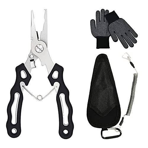 Newchen フィッシングプライヤー 4ステンレススチール プロフィッシングギア スプリットリングプライヤーフックリムーバー 海水耐性フィッシン 非売品