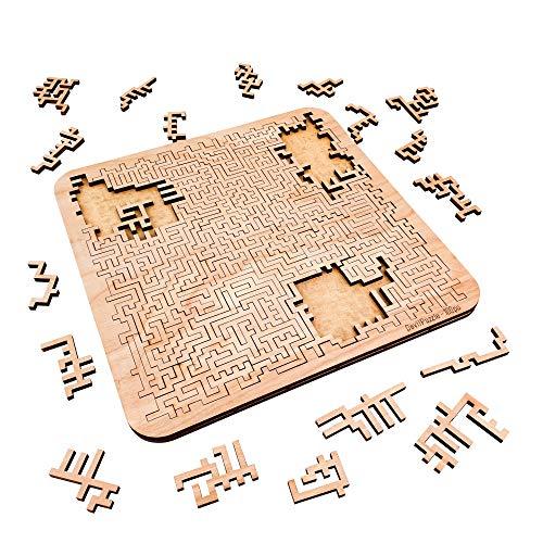 Mind Bending Wooden Jigsaw Puzzle | Aztec Labyrinth | Expert Level Difficul Mind Bending Wooden Jigsaw Puzzle Aztec Labyrinth Expert Level