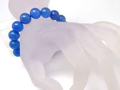  синий menou браслет 12mm Power Stone браслет мужской женский натуральный камень четки 