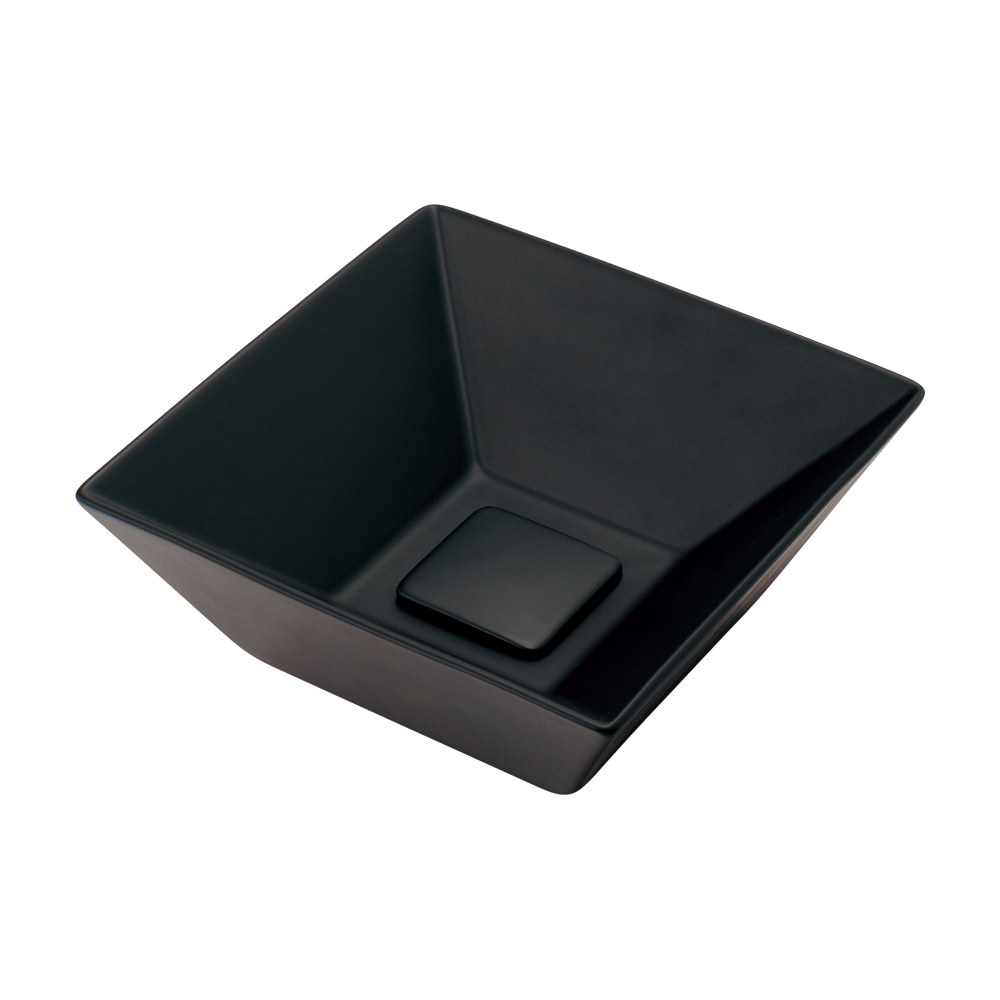 kak large rectangle wash-basin mat black 493-240-D