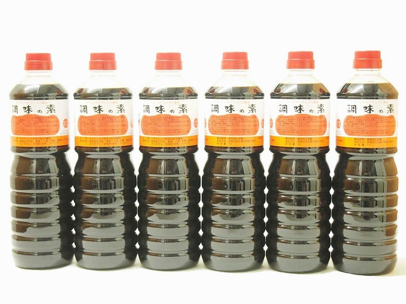 ヤマコノ デラックス醤油 調味の素 ペットボトル 1L × 6本の商品画像