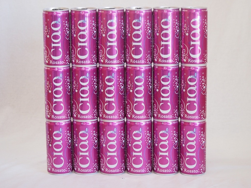 スガルツィ・ルイージ チャオ ロザート NV 200ml缶 18本 シャンパン・スパークリングワインの商品画像