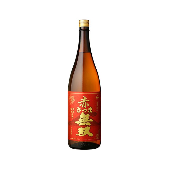 さつま無双 芋焼酎 赤さつま無双 25度 1.8L × 1本 瓶 芋焼酎の商品画像