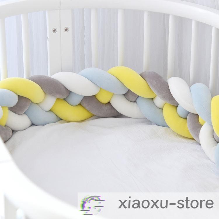 4.2M bed защита baby . возврат . предотвращение подушка 4шт.@ плетеный bed защита младенец коврик узел подушка боковая дуга bed бампер новорожденный 
