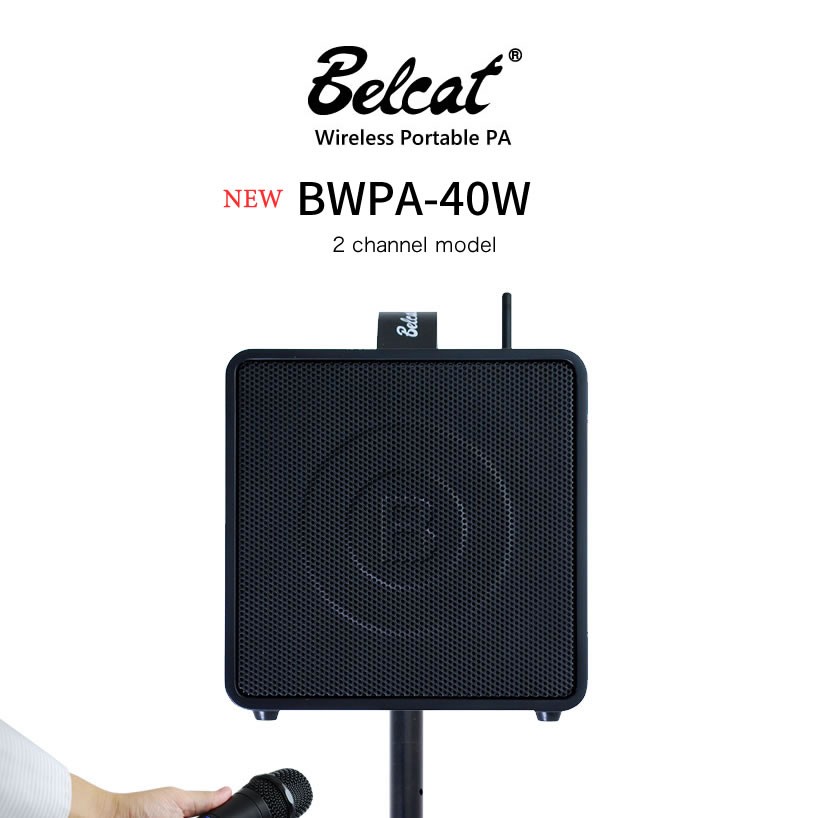  portable PA amplifier Belcat BWPA-40W enhancing set [ wireless microphone attached BWPA40W][ karaoke . opinion lecture Event real . sale Live musical performance .]