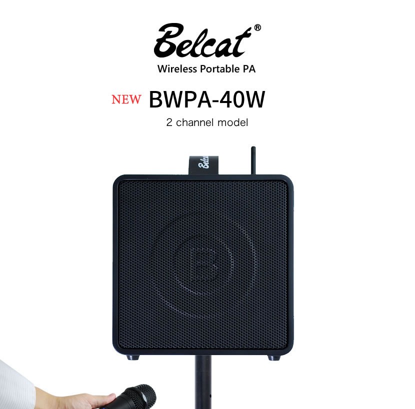  portable PA amplifier wireless microphone 2 ps attaching Belcat BWPA-40W[Bluetooth correspondence ][BWPA40 PA set wedding lecture . opinion Live karaoke Event field ]