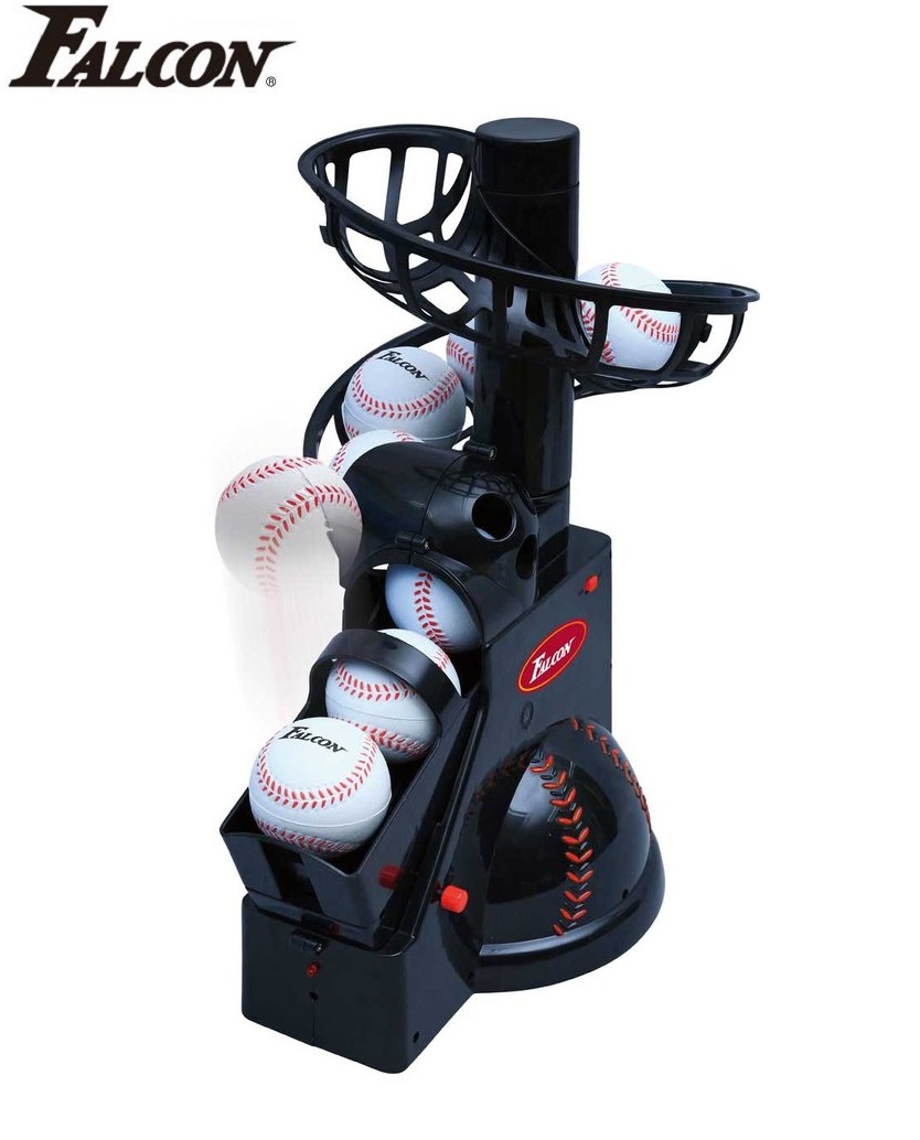 Falcon Falcon baseball toss machine tos machine batting machine pitching machine front urethane ball 6 piece attached alkaline battery use FTS-100(N21)