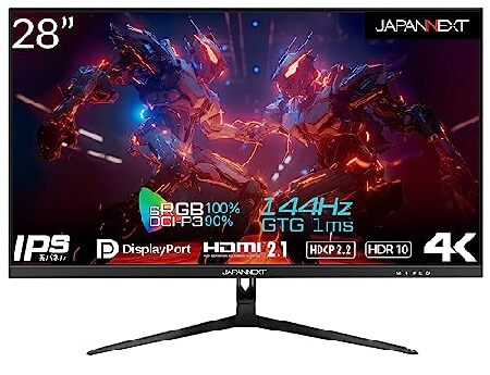 JAPANNEXT JN-IPS28G144UHDR 28型ゲーミング液晶ディスプレイ パソコン用ディスプレイ、モニターの商品画像