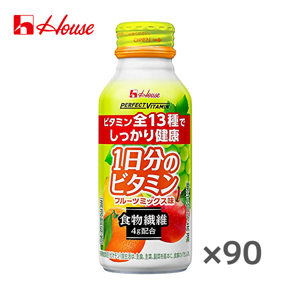 ハウスウェルネスフーズ ハウスウェルネスフーズ PERFECT VITAMIN 1日分のビタミン 食物繊維 120ml×90本 PERFECT VITAMIN 栄養ドリンク、美容健康飲料の商品画像