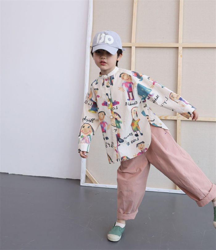  рубашка ребенок одежда блуза tops Kids девочка длинный рукав весна осень ребенок розовый симпатичный casual модный симпатичный тонкий девушки для мужчин и женщин новый товар 100 110 120 130 140