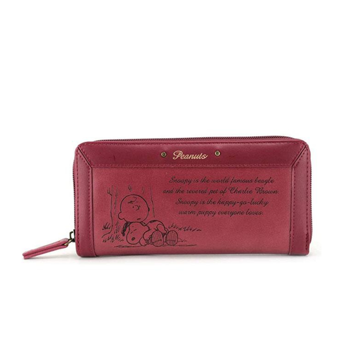  длинный кошелек SNOOPY Snoopy Charlie Brown PEANUTS Peanuts SNP-592 wine red женский Cara 