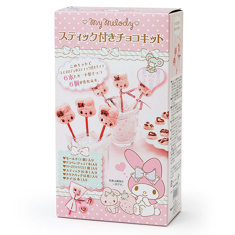 マイメロディ 簡単スティック付きフェイス形チョコキット