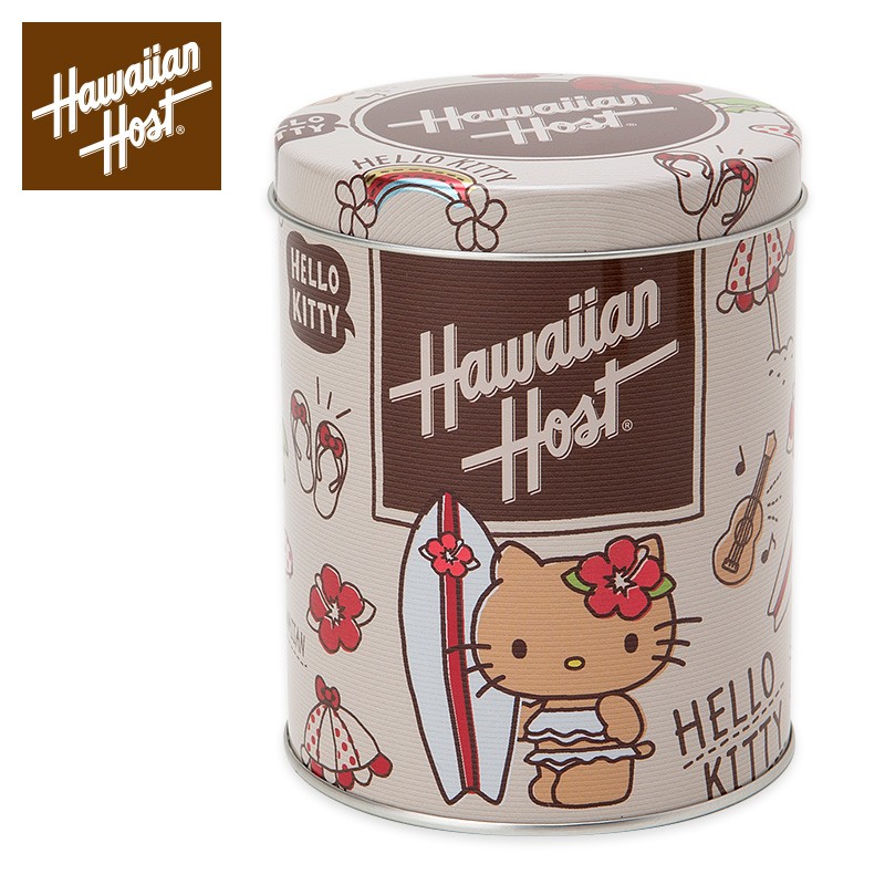 ハローキティ×Hawaiian Host 缶入りチョコチップマカデミアナッツクッキー