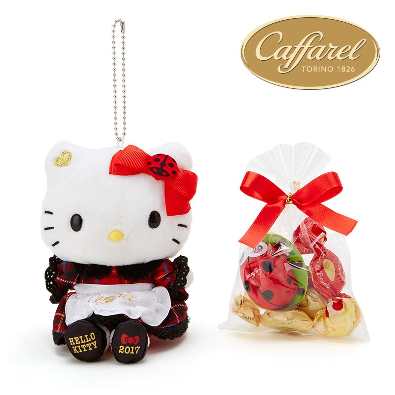 ハローキティ×CAFFAREL(カファレル) マスコットホルダー&スイーツセット