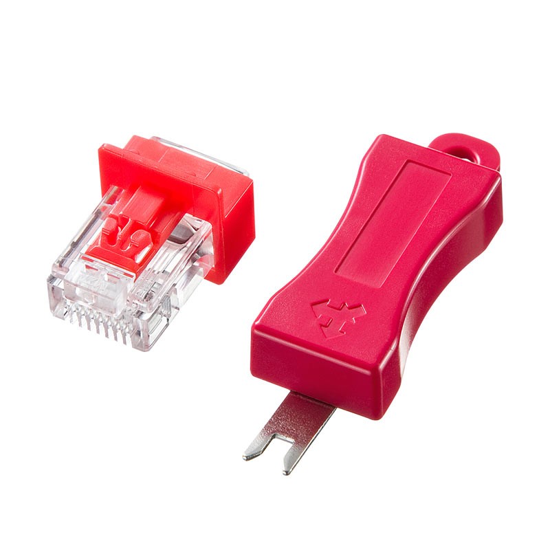 LAN заглушка для порта RJ-45 система безопасности блокировка c функцией (ADT-RJ45LOCK)