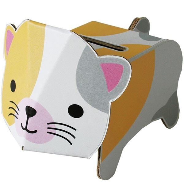 yu. packet possible cardboard construction dancoo animal savings box cat 