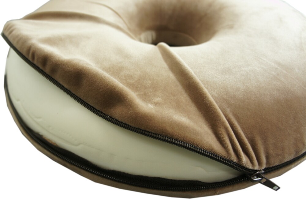 40Rx5cm jpy seat doughnuts type cushion low repulsion with urethane beige color [ cover removed OK]