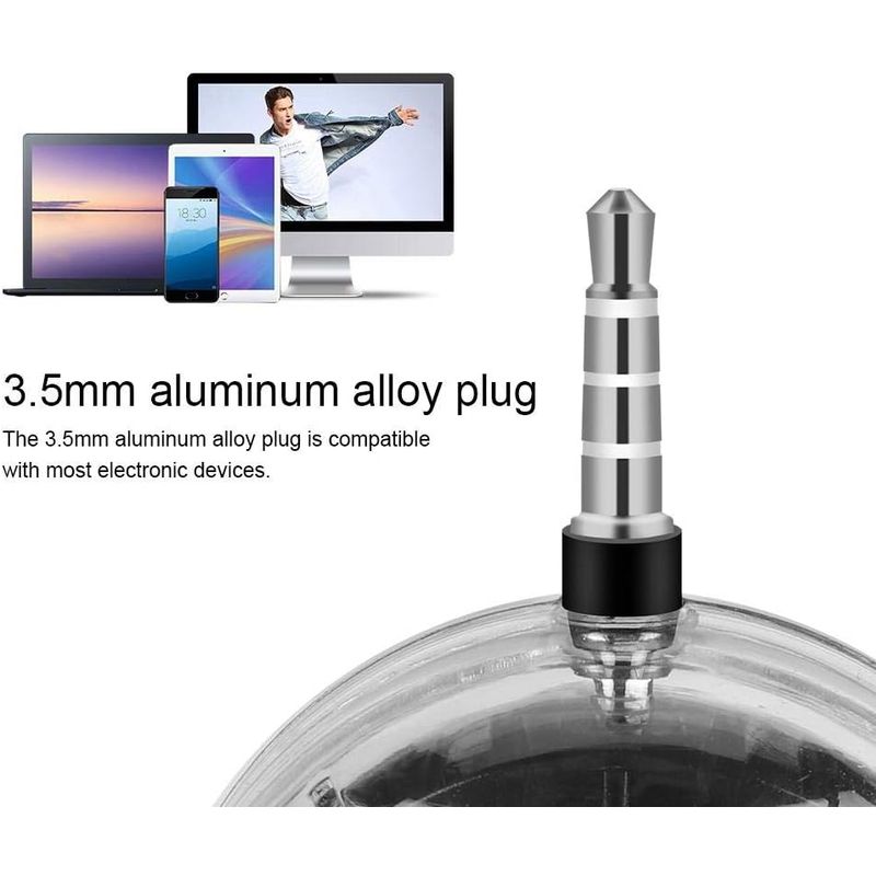 Richer-R портативный Mini динамик B 3.5mmAUX аудио Jack плагин прозрачный основа микро USB зарядка USB порт o