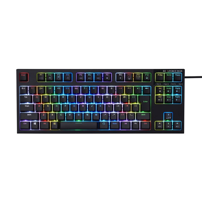 東プレ REALFORCE RGB TKL 日本語配列モデル R2TLA-JP4G-BK （ブラック