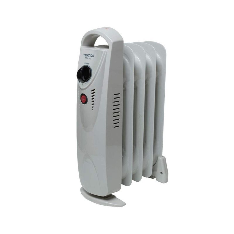 TEKNOS ミニオイルヒーター TOH-362 （グレイッシュホワイト） オイルヒーターの商品画像