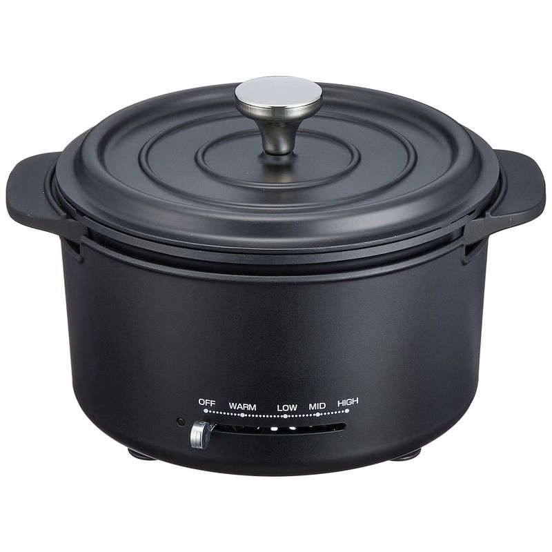 山善 IH直火対応 グリル鍋 EGD-D650（MW） （マットホワイト） グリル