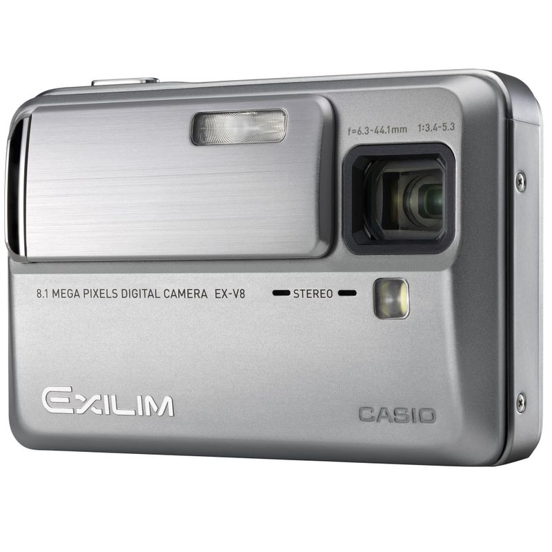 カシオ エクシリム EXILIM Hi-ZOOM EX-V8SR（シルバー） コンパクトデジタルカメラ本体の商品画像
