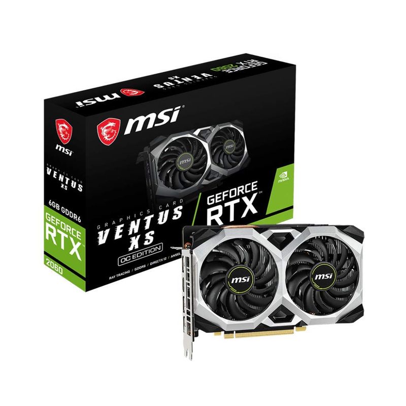 MSI GeForce RTX 2060 VENTUS XS 6G OC グラフィックボード、ビデオ