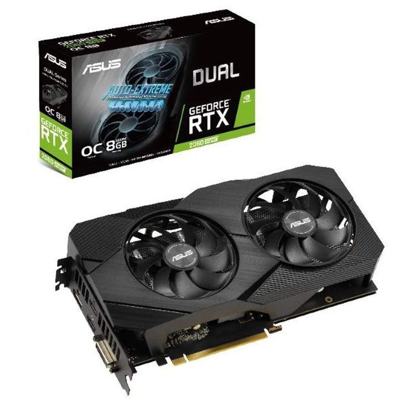 ASUS DUAL-RTX2060S-O8G-EVO-V2 グラフィックボード、ビデオ