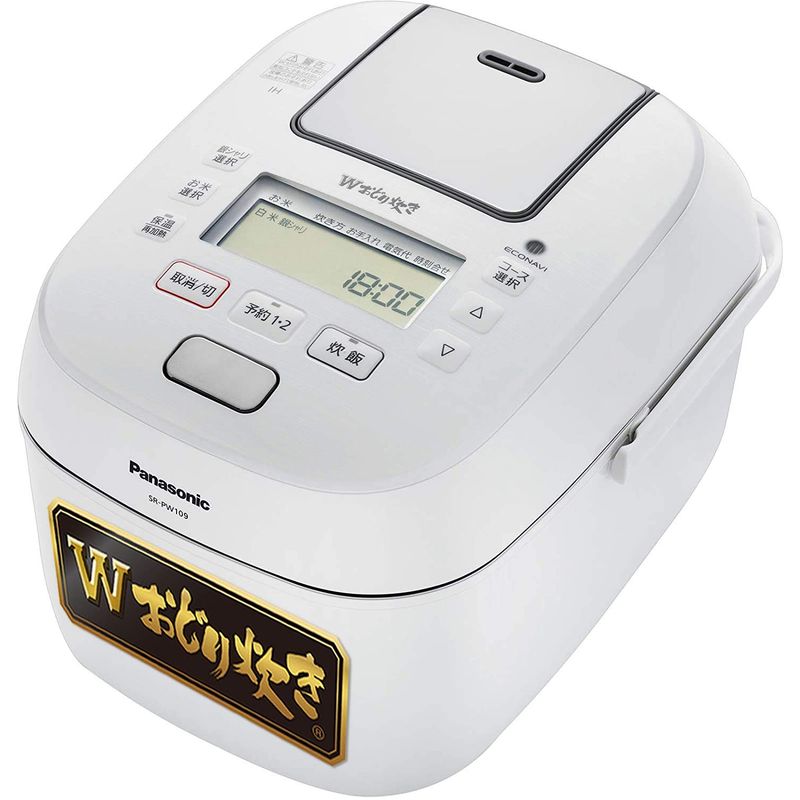 Panasonic Wおどり炊き SR-PW109-W （ホワイト） Wおどり炊き 炊飯器 