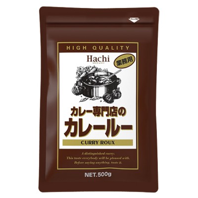 ハチ食品 カレー専門店のカレールー 中辛 500g×1個の商品画像