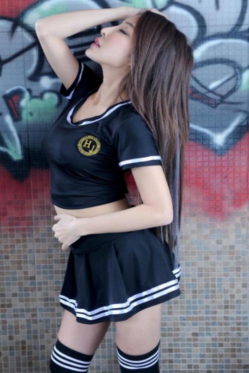  Cheer girl sexy uniform cheerleading miniskirt student cosplay . ultra costume fancy dress costume socks 