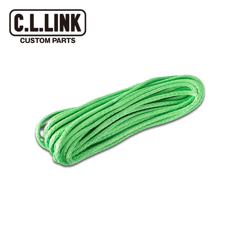  electric winch 6000lbs for fibre rope single unit 1 pcs 6mm x 15m light green si- L link 