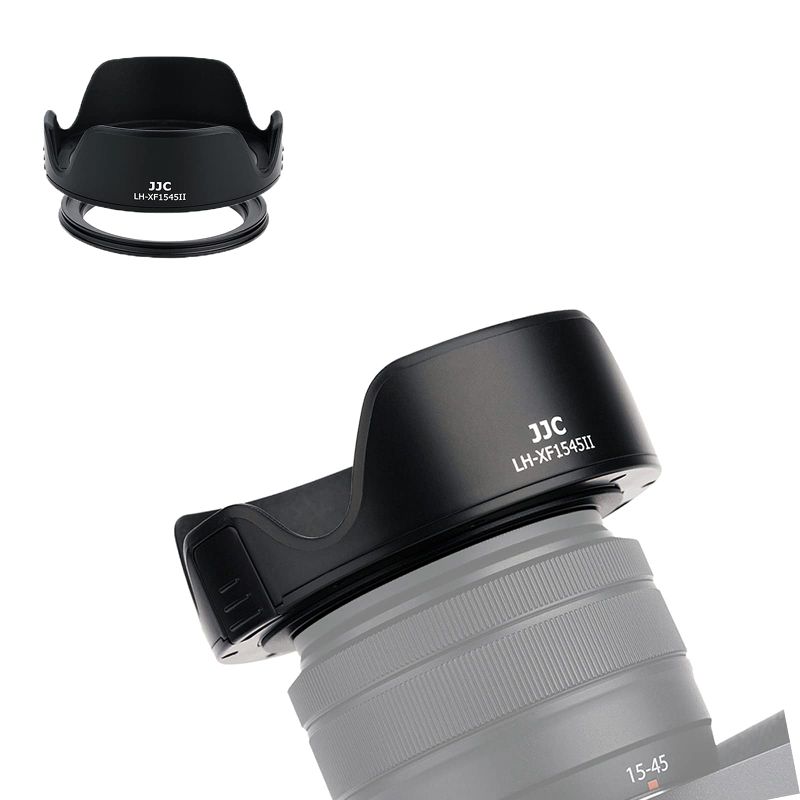 JJC 可逆式 レンズフード Fujifilm XC 15-45mm F3.5-5.6 OIS PZ と XF 18mm f/2 R 対応 花形 Fuの商品画像