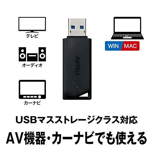  Buffalo USB memory 64GB USB3.2(Gen1)/3.1(Gen 1)/3.0/2.0 RUF3-K64GA-BK/N