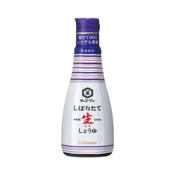 kikkoman キッコーマン いつでも新鮮 しぼりたて生しょうゆ 硬質ボトル 200ml×24本 キッコーマン いつでも新鮮 その他醤油の商品画像