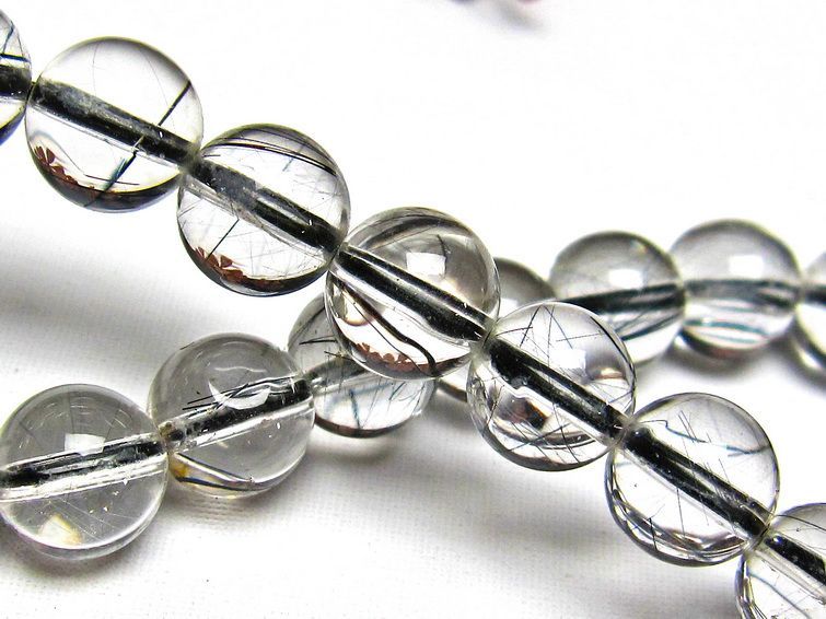 ブラックルチルクォーツ ブレスレット 8mm [H131-103] 3枚目