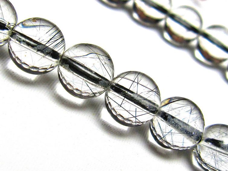 ブラックルチルクォーツ ブレスレット 8mm [H131-106] 2枚目