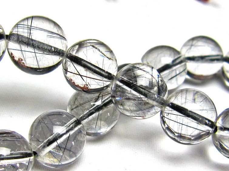 ブラックルチルクォーツ ブレスレット 11mm [H131-122] 3枚目