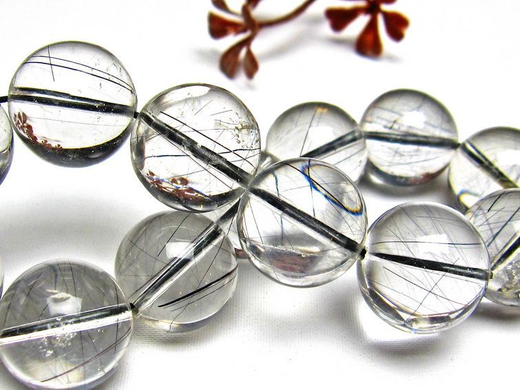 ブラックルチルクォーツ ブレスレット 17mm [H131-149] 3枚目