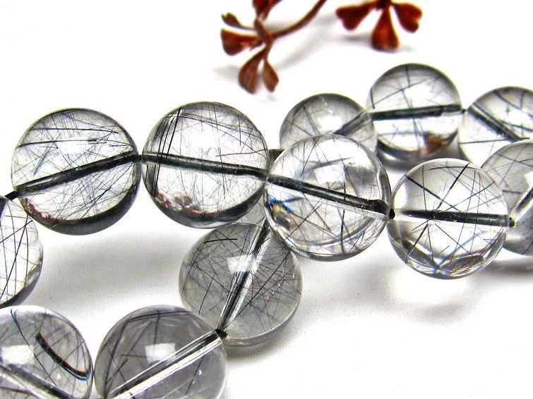 ブラックルチルクォーツ ブレスレット 17mm [H131-150] 3枚目